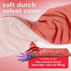 Bodyotics ComfyCuddle heating pad for cramps with soft Dutch velvet cover and natural flax seed and lavender filling for soothing warmth or cooling relief.