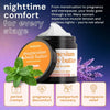 Bodyotics nighttime magnesium butter in 8oz jar with calming lavender and mint for muscle tension, menstrual cramps, pregnancy discomfort, postpartum recovery, and menopause relief.
